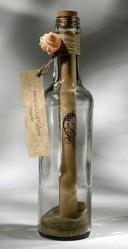 Message Bottle template preview